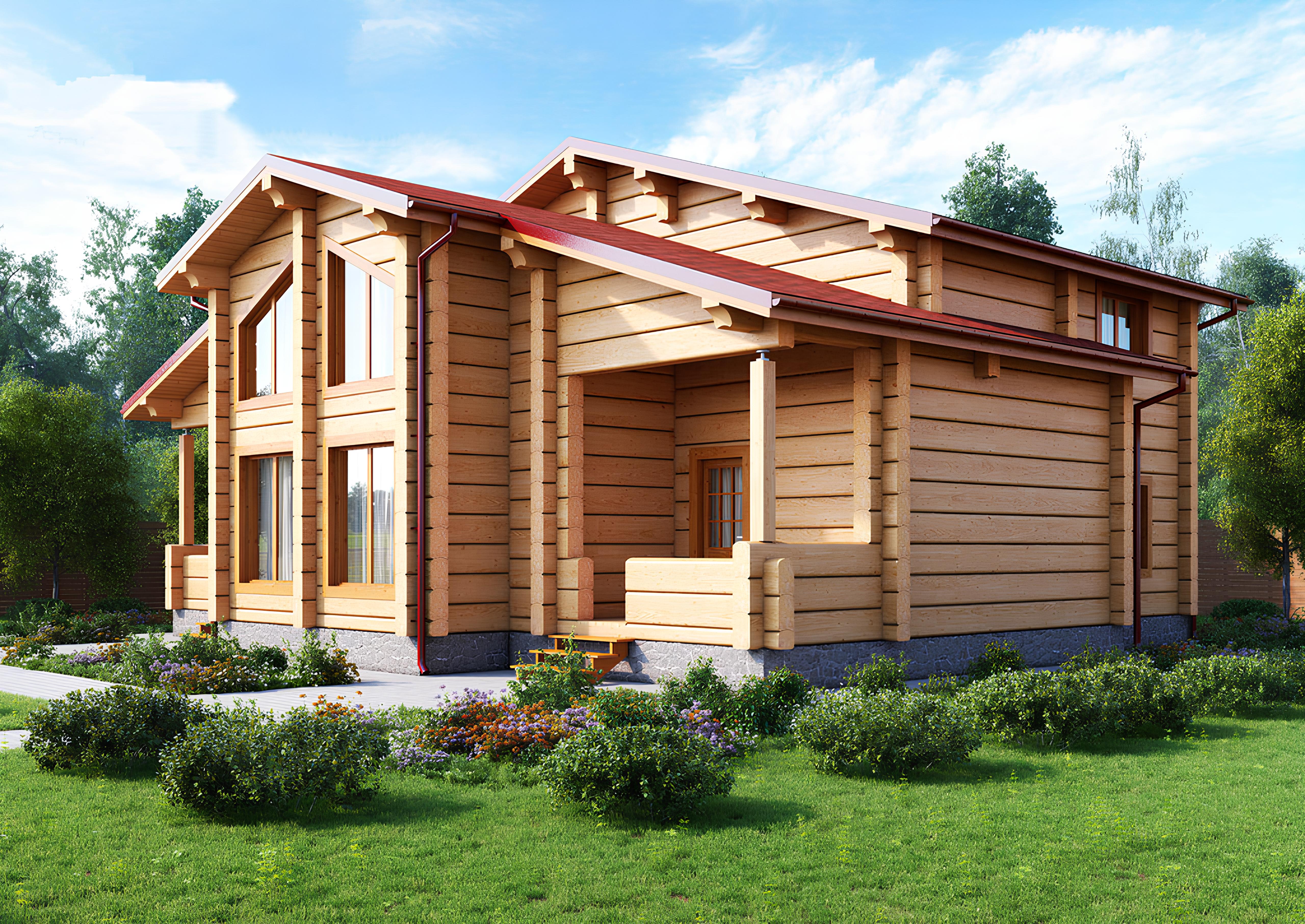 Дом из профилированного бруса VZ-326 